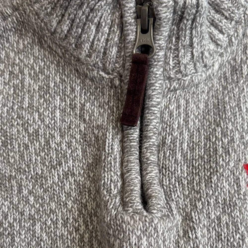 Carter's Knit Half Zip Kids Boys Gray Sweater sz 3T